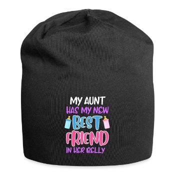 Meilleure amie Meilleure amie Tante enceinte - Bonnet en jersey - noir - Devant