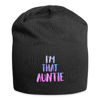 Je suis une telle tante Je suis cette tante Meilleure tante - Bonnet en jersey - noir - Devant