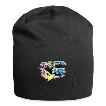 Génial depuis 1991. Style de vie Wakeboard - Bonnet en jersey - noir - Devant
