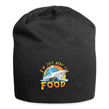 I'm just here for the Food. - Jersey Beanie - black - Front