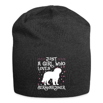 St. Bernard Gift Dogs - Jersey Beanie - charcoal grey - Front