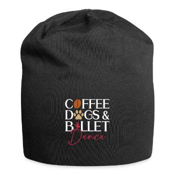 Café, chiens et danse classique - Ballet Dancer - Bonnet en jersey - noir - Devant