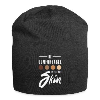 Encouraging Positivity Inspirational Motivator - Jersey Beanie - charcoal grey - Front