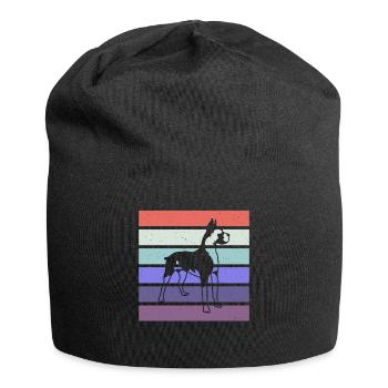 Retro Kleidung für Boxer - Jersey-Beanie - Schwarz - Vorne