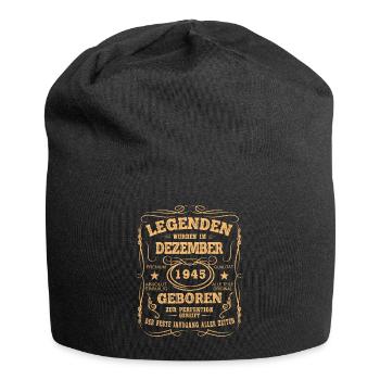 Legenden Dezember 1945 Geboren Jahrgang 1945 - Jersey-Beanie - Schwarz - Vorne