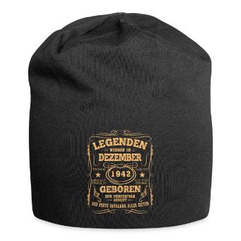Legenden Dezember 1942 Geboren Jahrgang 1942 - Jersey-Beanie - Schwarz - Vorne