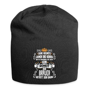 Mälzer Bier T Handwerker Lustiges Brauer - Jersey-Beanie - Schwarz - Vorne