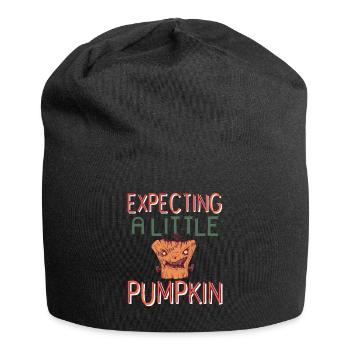 Halloween - Expecting a little Pumpkin - Jersey Beanie - black - Front