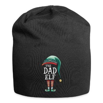 The Dad Elf Matching Group christmas - Jersey Beanie - black - Front