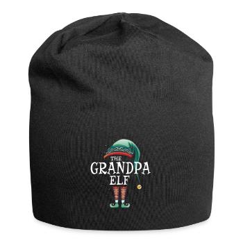 The Grandpa Elf Matching Group christmas - Jersey Beanie - black - Front