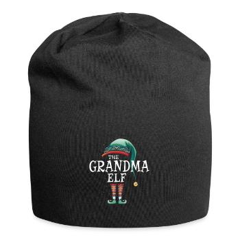 The Grandma Elf Matching Group christmas - Jersey Beanie - black - Front