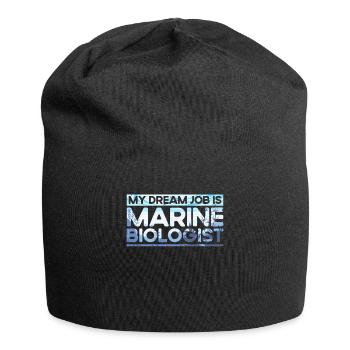Marine Biologist Ocean Gift Marine Biology - Jersey Beanie - black - Front