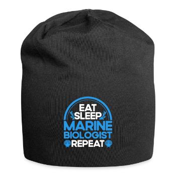 Marine Biologist Ocean Gift Marine Biology - Jersey Beanie - black - Front