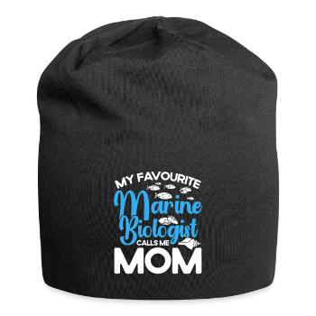 Marine Biologist Ocean Gift Marine Biology - Jersey Beanie - black - Front
