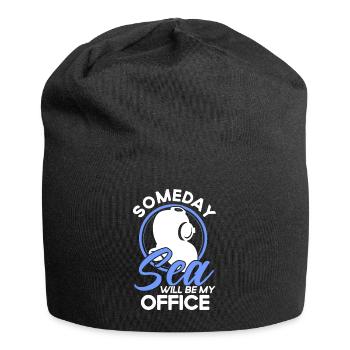 Marine Biologist Ocean Gift Marine Biology - Jersey Beanie - black - Front