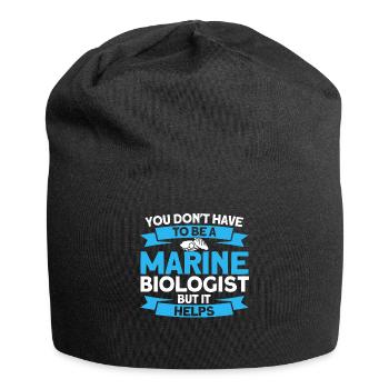 Meeresbiologe Ozean Geschenk Meeresbiologie - Jersey-Beanie - Schwarz - Vorne