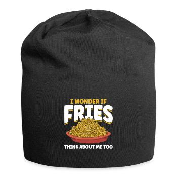 French fries Fast Food French fries - Jersey Beanie - black - Front