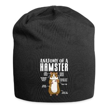 Hamster Gift Hamster Lovers - Jersey Beanie - black - Front