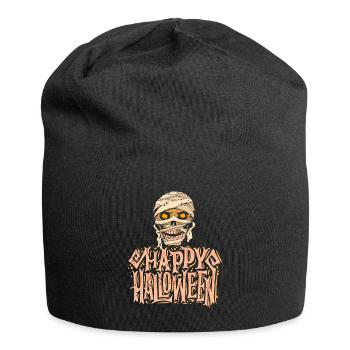 Happy Halloween Mumie Skelett - Jersey-Beanie - Schwarz - Vorne
