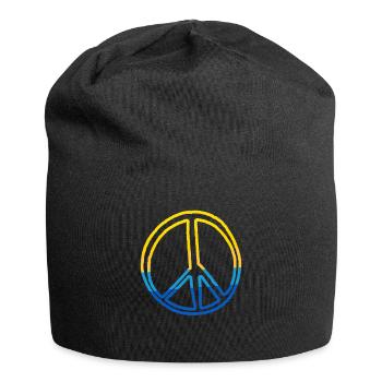 Stand with Ukraine Peace No War - Jersey-Beanie - Schwarz - Vorne