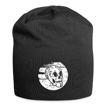 Skelett knochen Totenkopf Halloween - Jersey-Beanie - Schwarz - Vorne