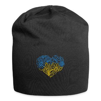 Stand with Ukraine Peace No War - Jersey-Beanie - Schwarz - Vorne