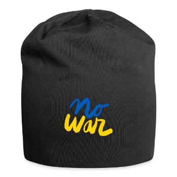 Soutenez l’Ukraine, la paix et non la guerre - Bonnet en jersey - noir - Devant