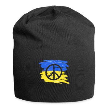 Stand with Ukraine Peace No War - Jersey-Beanie - Schwarz - Vorne