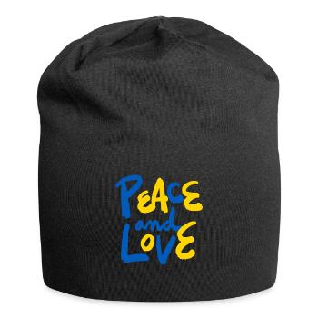 Stand with Ukraine Peace No War - Jersey-Beanie - Schwarz - Vorne