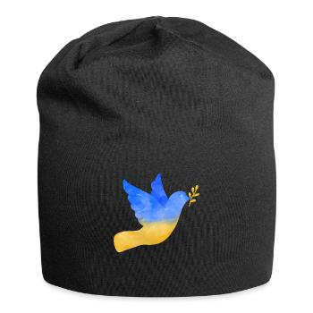 Stand with Ukraine Peace No War - Jersey Beanie - black - Front