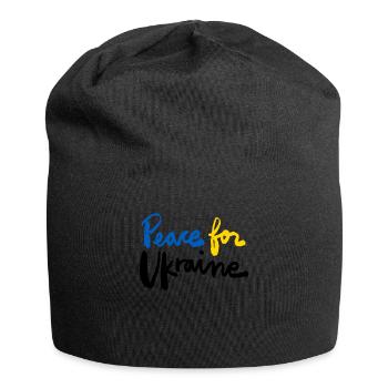 Soutenez l’Ukraine, la paix et non la guerre - Bonnet en jersey - noir - Devant