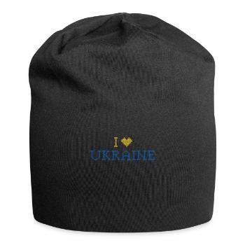 Stand with Ukraine Peace No War - Jersey Beanie - black - Front