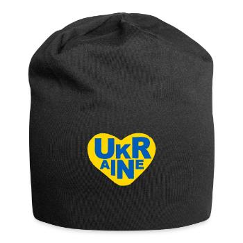Stand with Ukraine Peace No War - Jersey-Beanie - Schwarz - Vorne