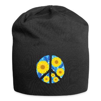 Stand with Ukraine Peace No War - Jersey-Beanie - Schwarz - Vorne