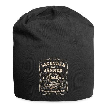 Legenden Jänner 1948 Geboren Jahrgang 1948 - Jersey-Beanie - Schwarz - Vorne