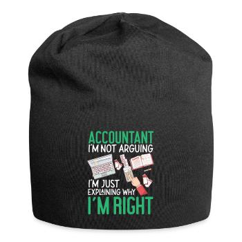 Comptable Comptable Comptable - Bonnet en jersey - noir - Devant