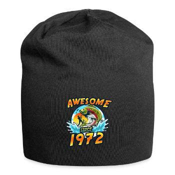 Awesome since 1972. Angel, Angler's Birthday - Jersey Beanie - black - Front