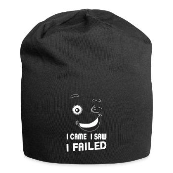 I came, I saw, I failed. I came, saw and - Jersey Beanie - black - Front