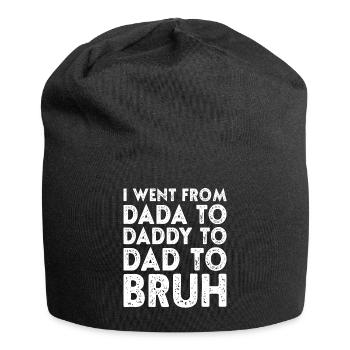 Vatertag Dada Papa Papa Bruh Lustiger Vatertag - Jersey-Beanie - Schwarz - Vorne