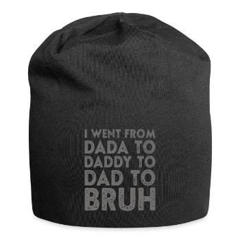 Vatertag Dada Papa Papa Bruh Lustiger Vatertag - Jersey-Beanie - Schwarz - Vorne