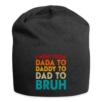 Vatertag Dada Papa Papa Bruh Lustiger Vatertag - Jersey-Beanie - Schwarz - Vorne