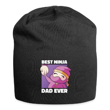 Vatertag Ninja Papa Kampfsport Papa Lustig - Jersey-Beanie - Schwarz - Vorne