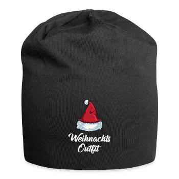 Weihnachts-Outfit Partnerlook Weihnachten Familie - Jersey-Beanie - Schwarz - Vorne