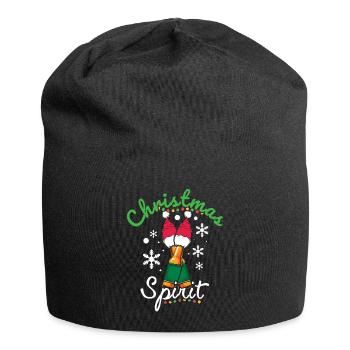 December Drink Beer Lover Spirit Santa Christmas - Jersey-Beanie - Schwarz - Vorne
