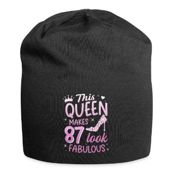 Cette reine fait 87 look Fabuleux 87e anniversaire - Bonnet en jersey - noir - Devant