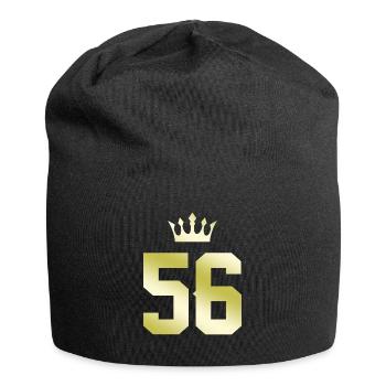 56 Couronne numérique - Bonnet en jersey - noir - Devant