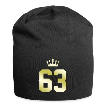 63 Couronne numérique - Bonnet en jersey - noir - Devant