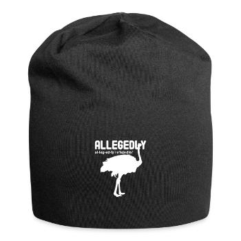 Ostrich - Jersey Beanie - black - Front