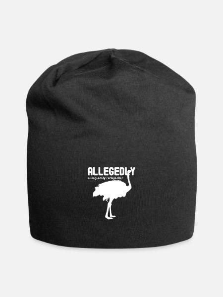 Strauß - Jersey-Beanie - Schwarz