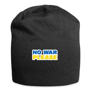 Stand with Ukraine Peace No War - Jersey-Beanie - Schwarz - Vorne